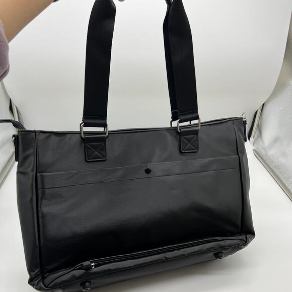 IHKWIP Cargo Catchall Tote with One Crossbody Strap Metallic Black - Picture 5 of 11